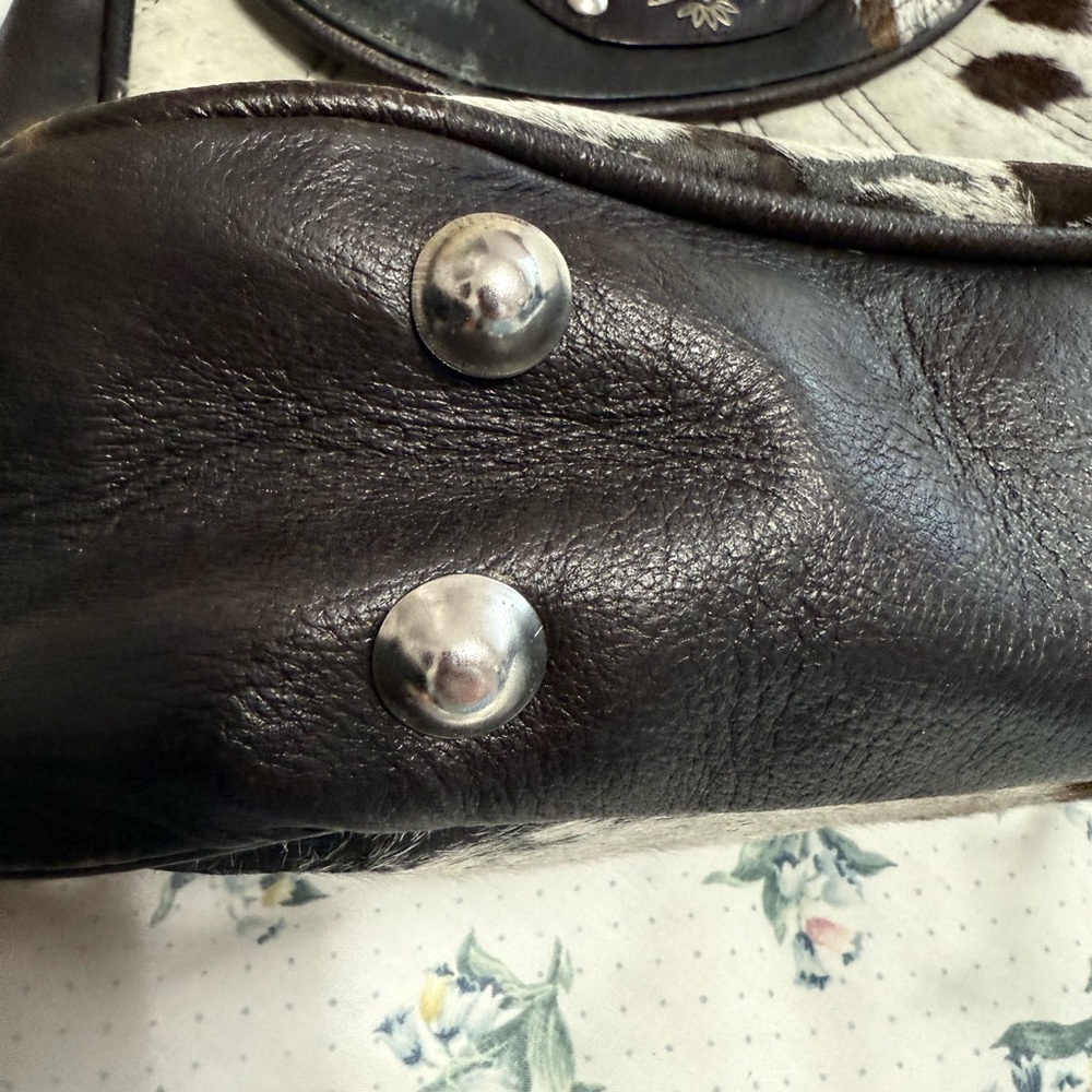 Cowhide Leather Black and White Women's Purse. NEW! - Picture 5 of 16